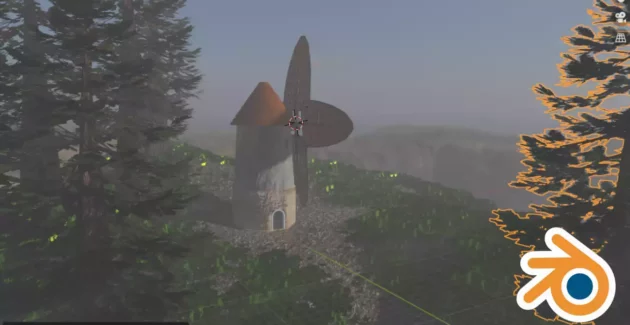 Blender 3D Modelling – Windmill