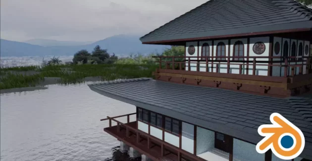 Blender 3D Modelling – Japanese Pagoda